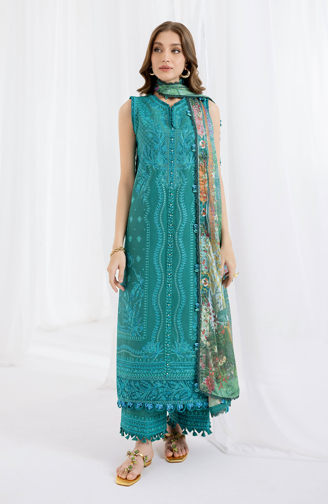 Marea | 3Pc Lawn Embroidered Suit