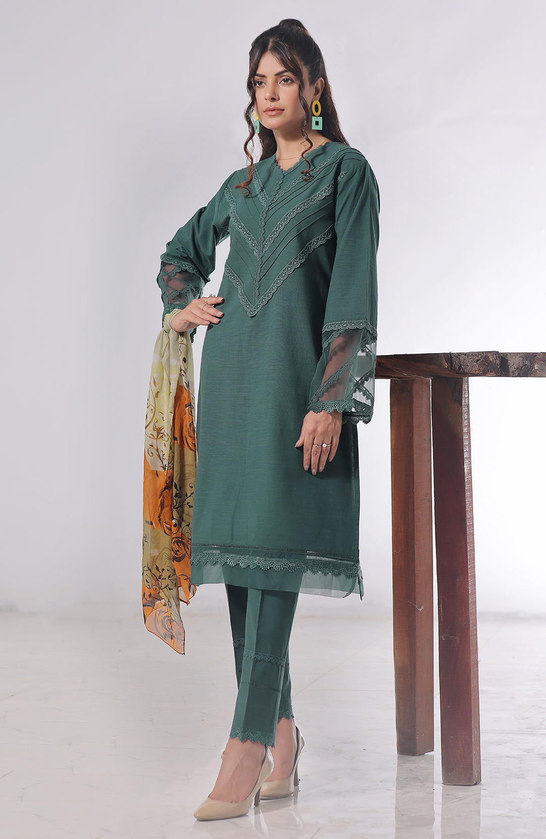 Hollyhock | Co-ords Stitched 2PC Khaddar Solid