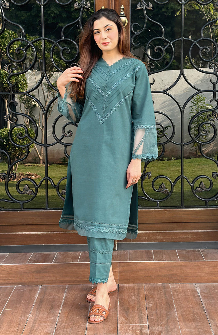 Hollyhock | Co-ords Stitched 2PC Khaddar Solid
