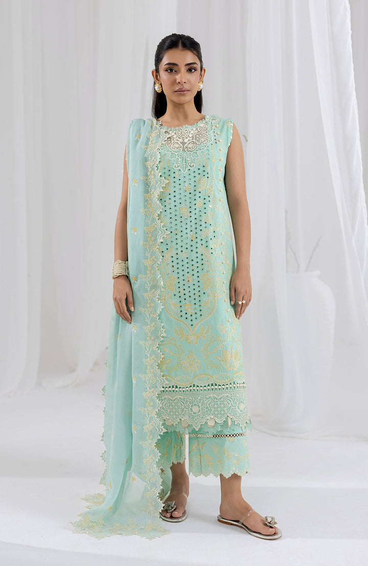 Nevida | 3Pc Lawn Embroidered Suit
