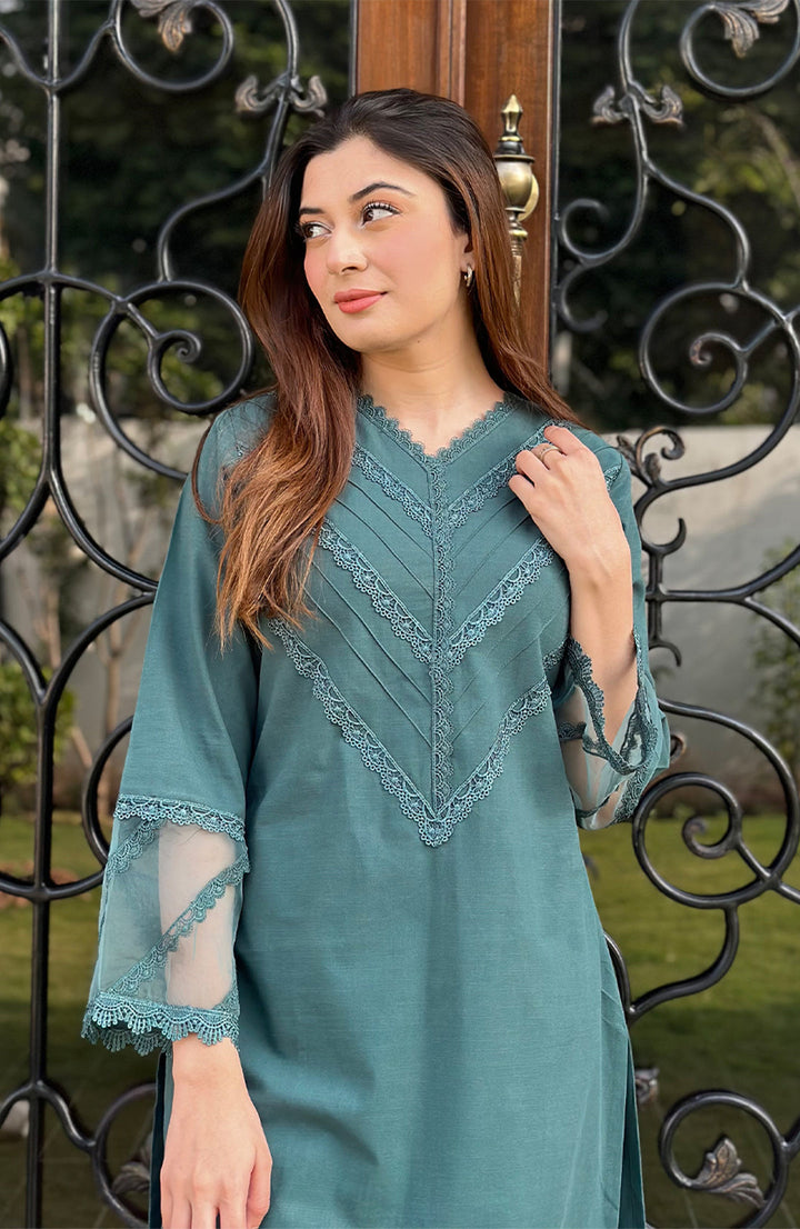 Hollyhock | Co-ords Stitched 2PC Khaddar Solid