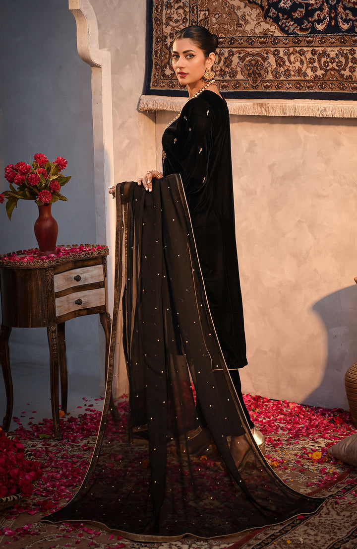 Glamoura | Hand-Embellished Velvet Stitched Suit