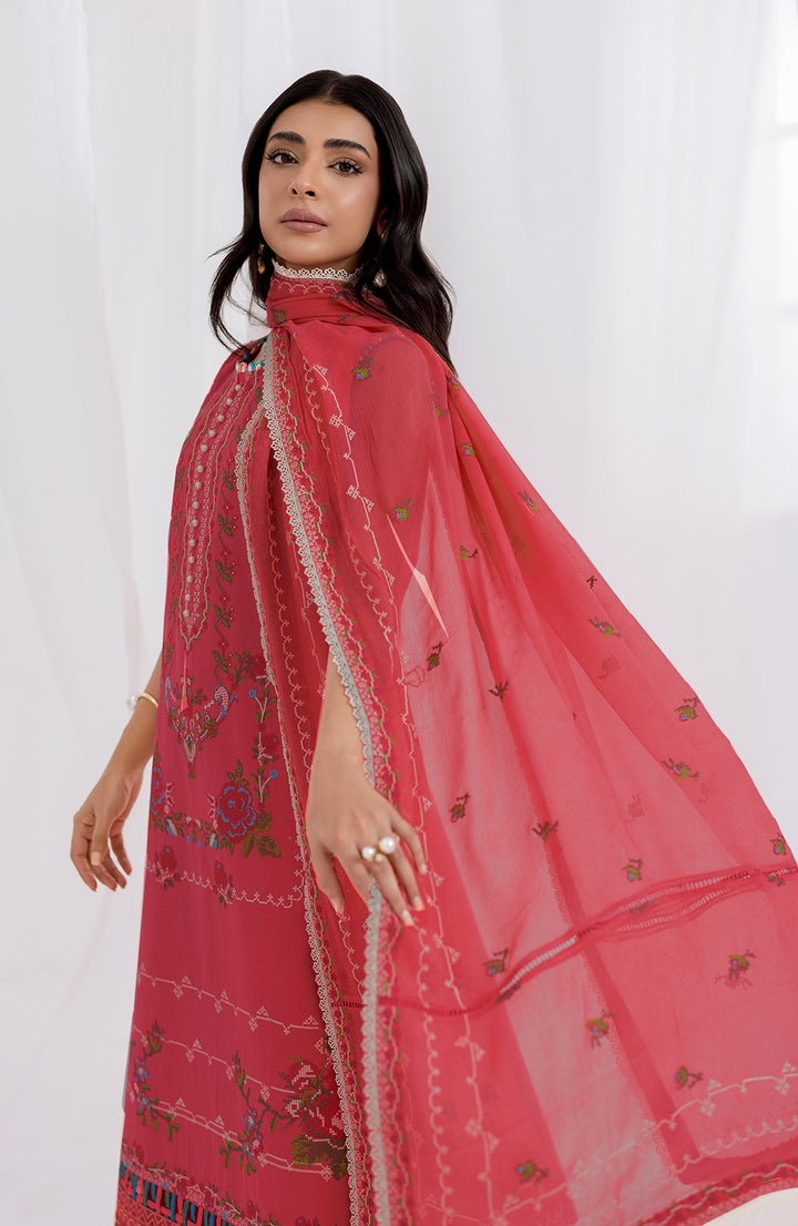 Rosso | 3Pc Lawn Embroidered Suit