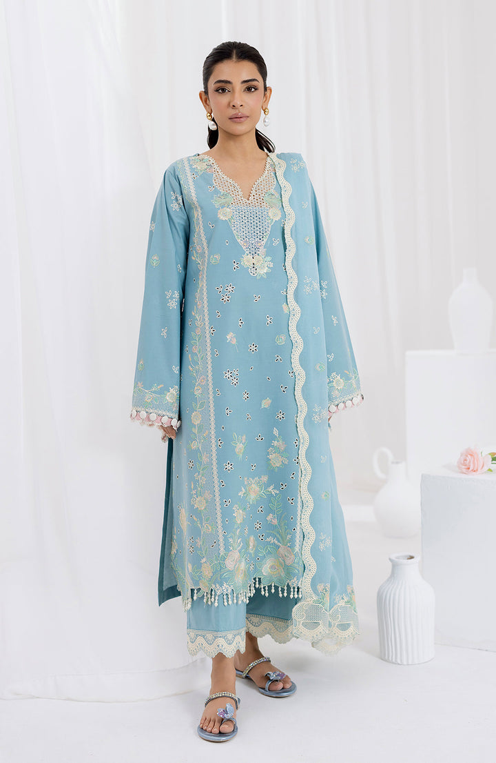 Glacea | 3Pc Lawn Embroidered Suit