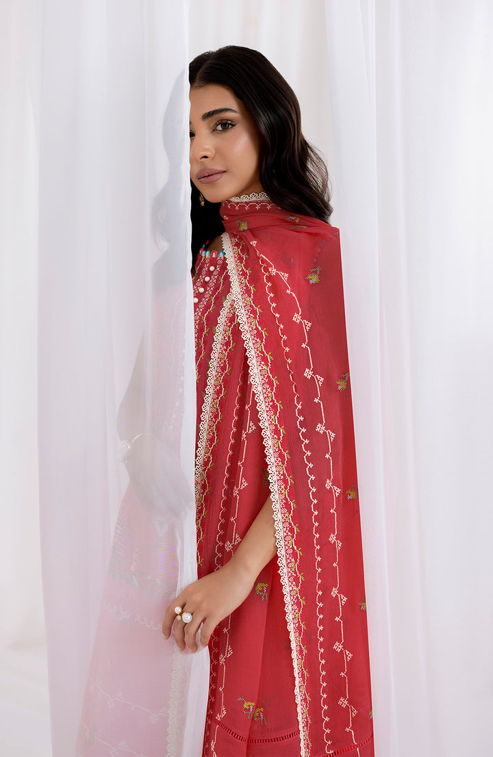 Rosso | 3Pc Lawn Embroidered Suit