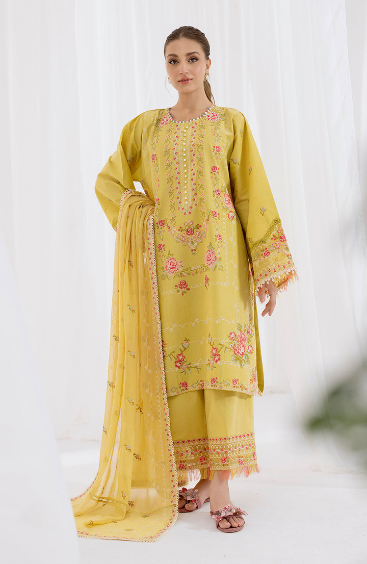 Solene | 3Pc Lawn Embroidered Suit
