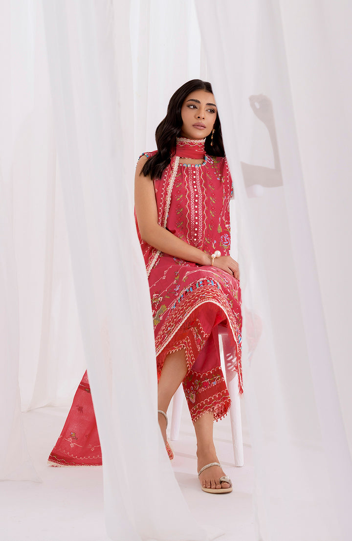 Rosso | 3Pc Lawn Embroidered Suit