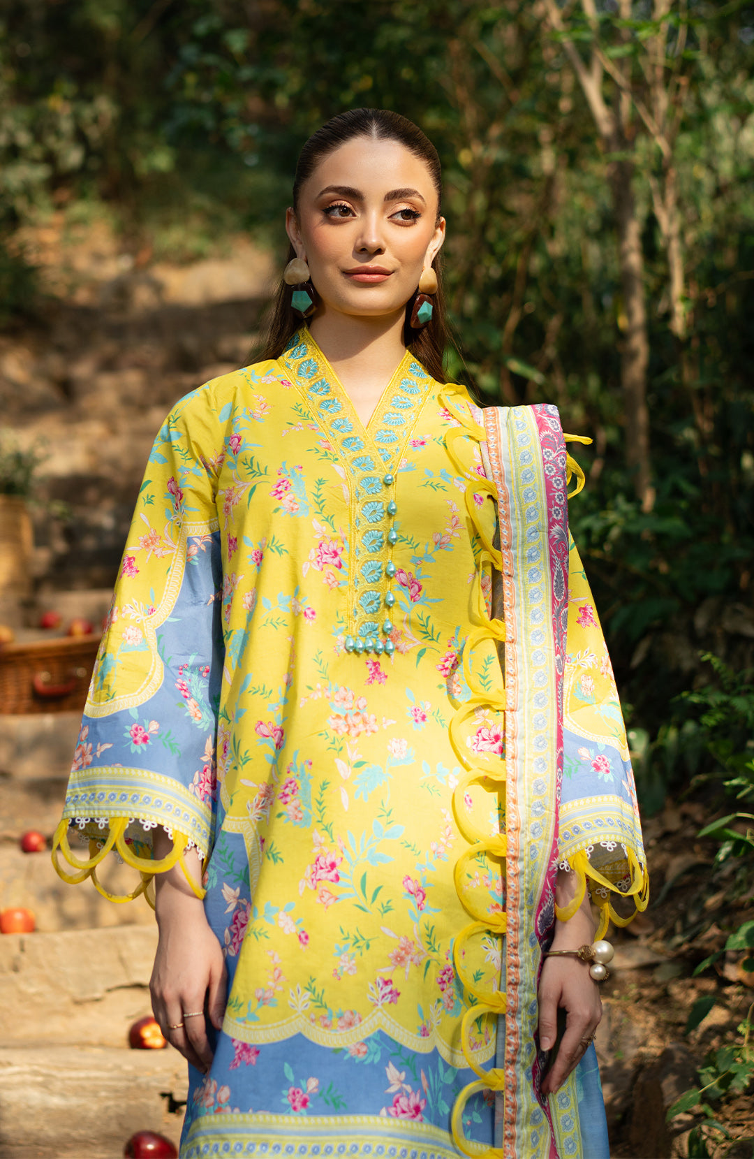 Daffodil | 3Pc Printed Lawn Suit