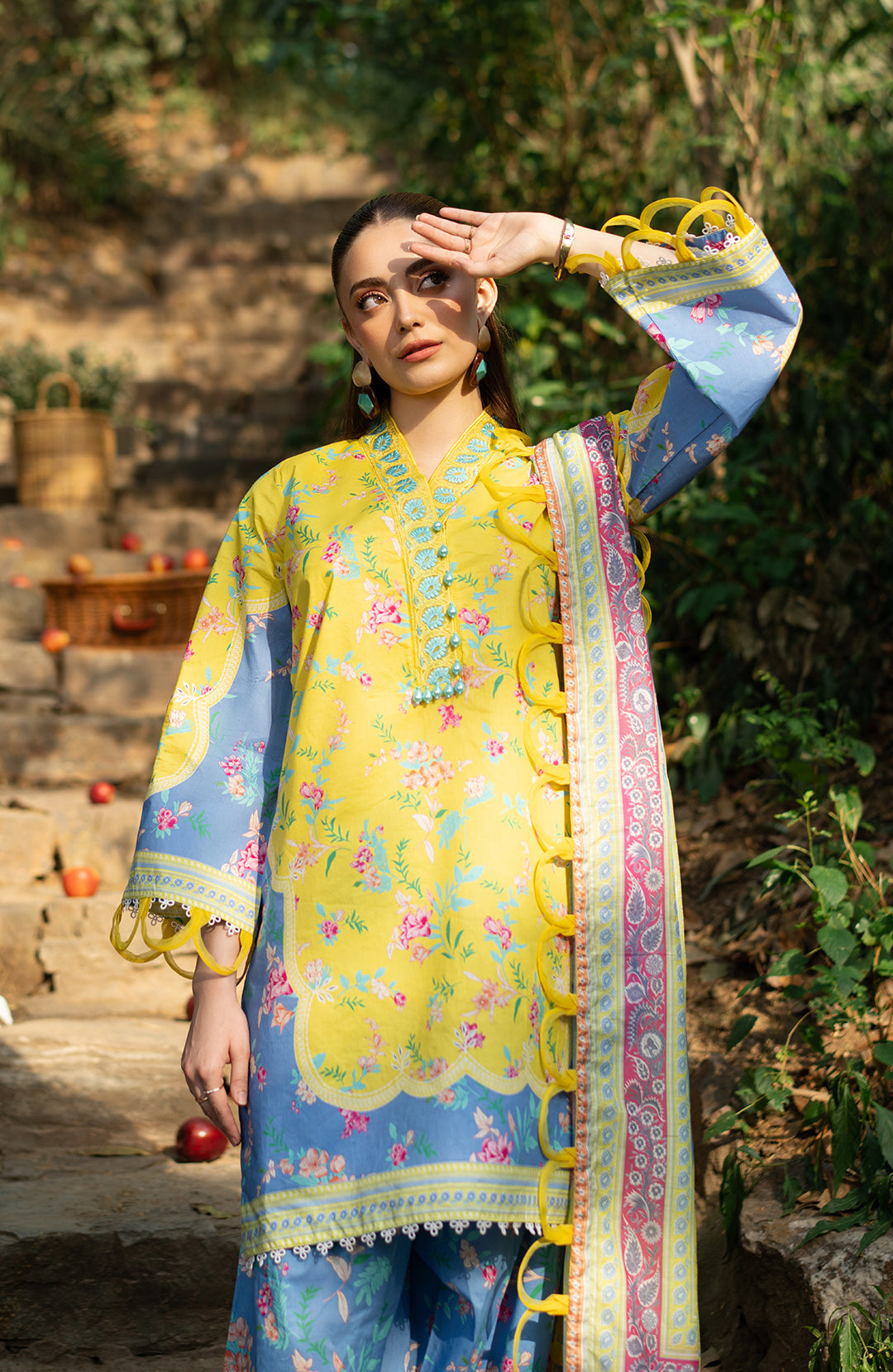 Daffodil | 3Pc Printed Lawn Suit