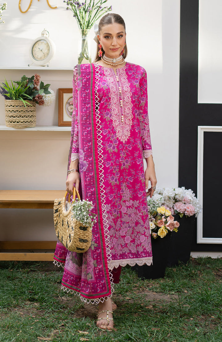 Fuchsia | 3Pc Printed Lawn Suit