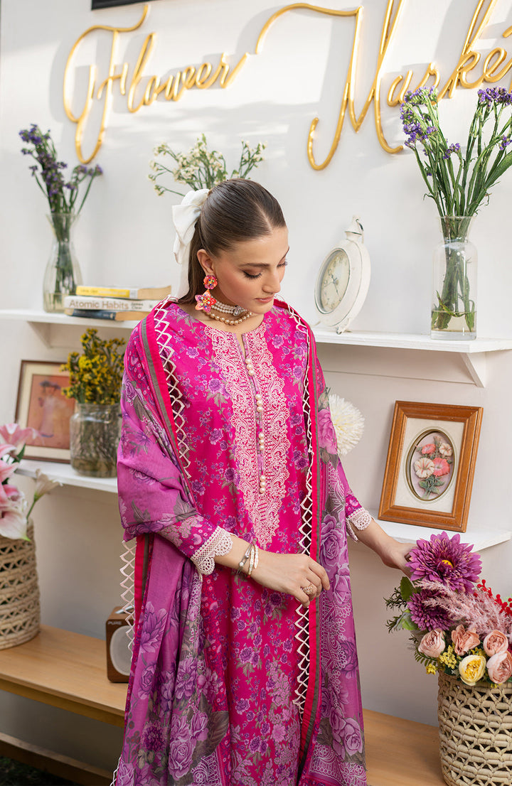Fuchsia | 3Pc Printed Lawn Suit