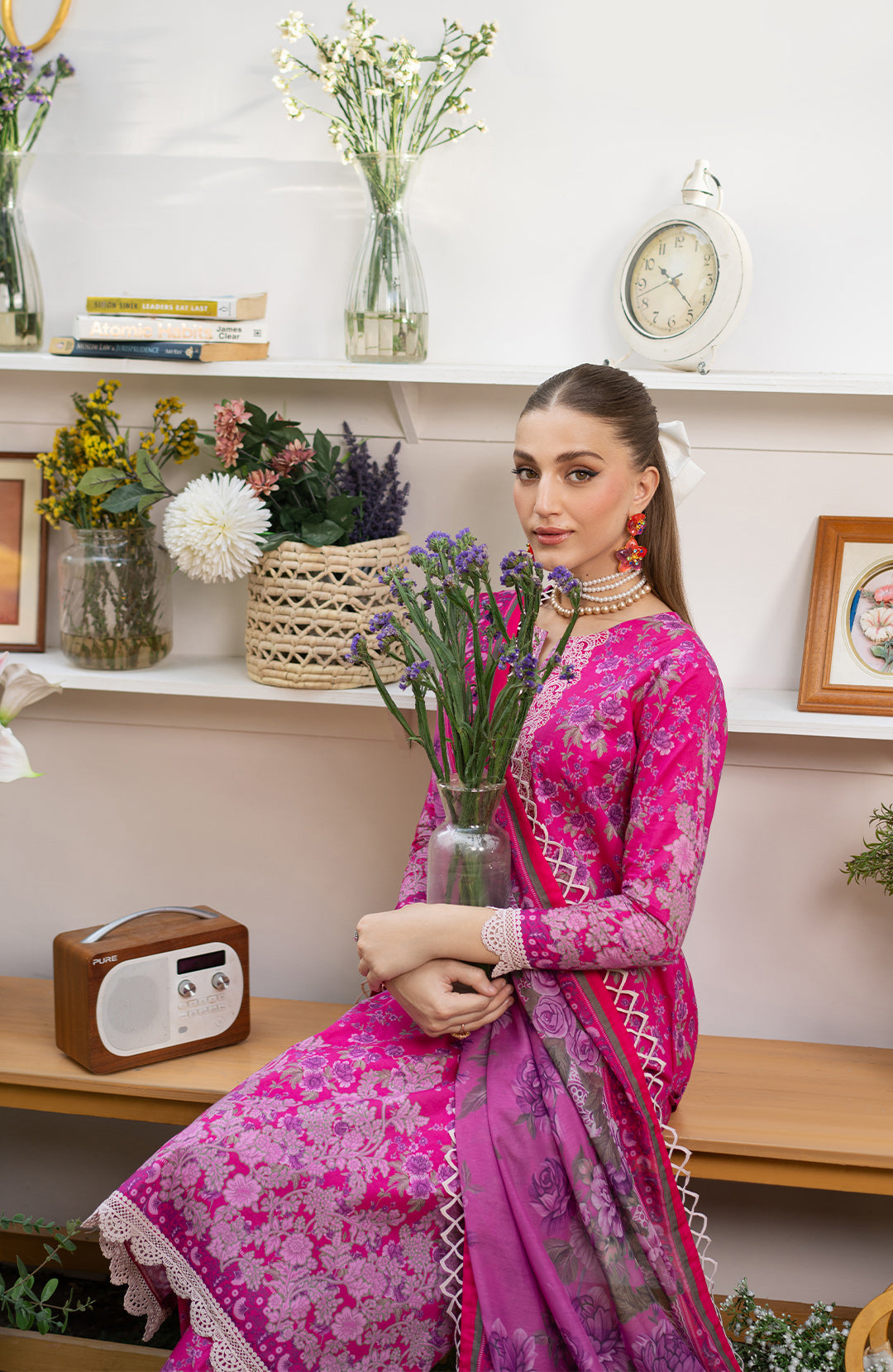 Fuchsia | 3Pc Printed Lawn Suit