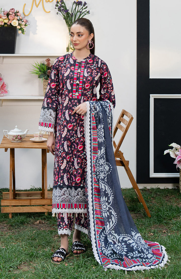 Hydrangea | 3Pc Printed lawn Suit