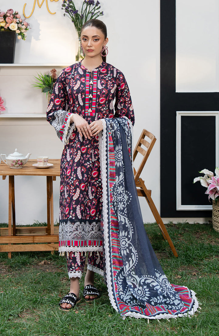 Hydrangea | 3Pc Printed lawn Suit