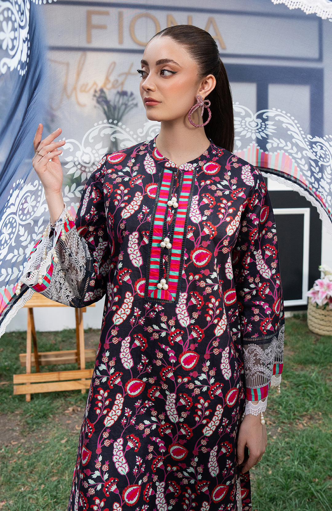 Hydrangea | 3Pc Printed lawn Suit