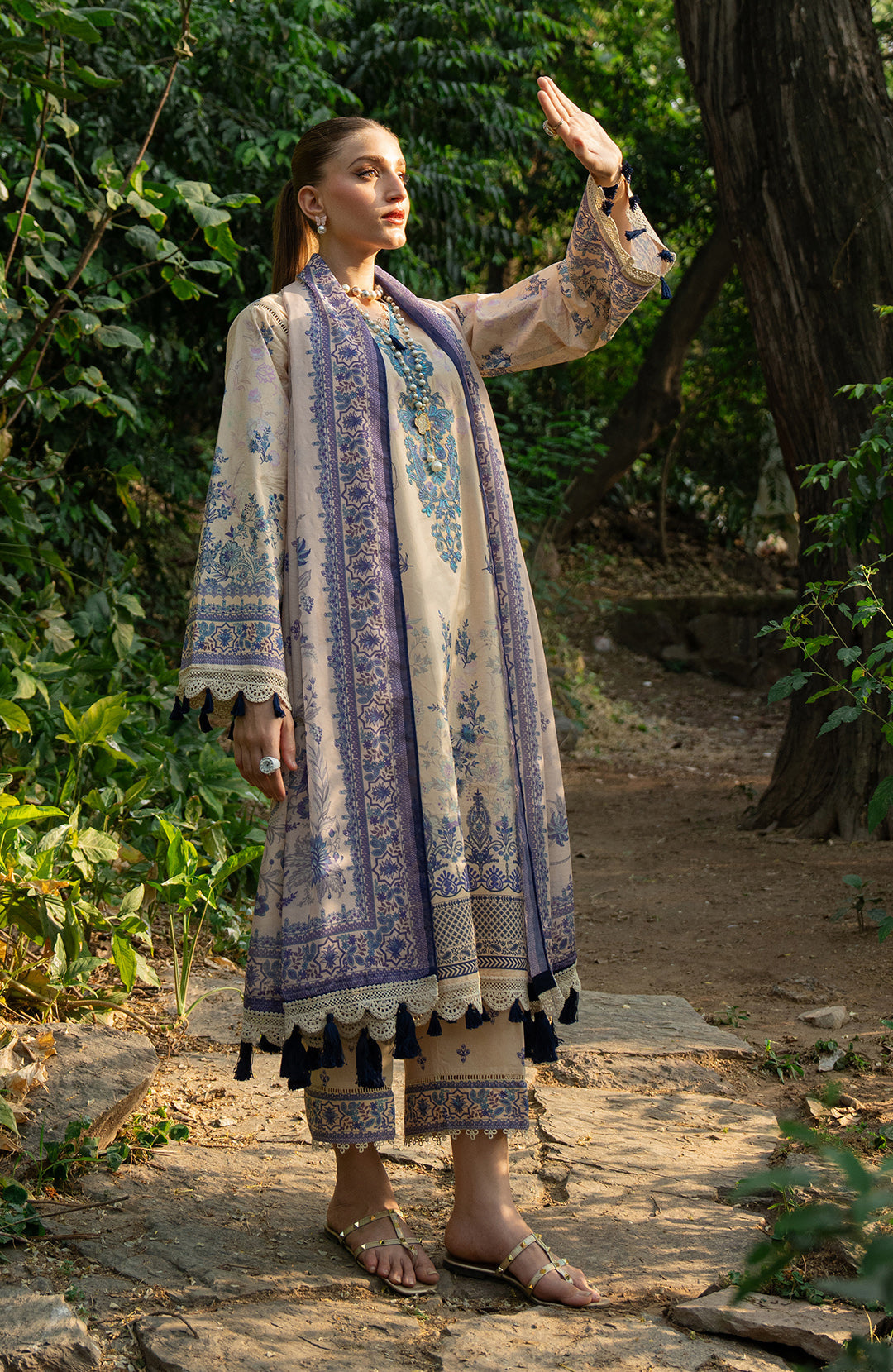 Magnolia | 3Pc Printed Lawn Suit