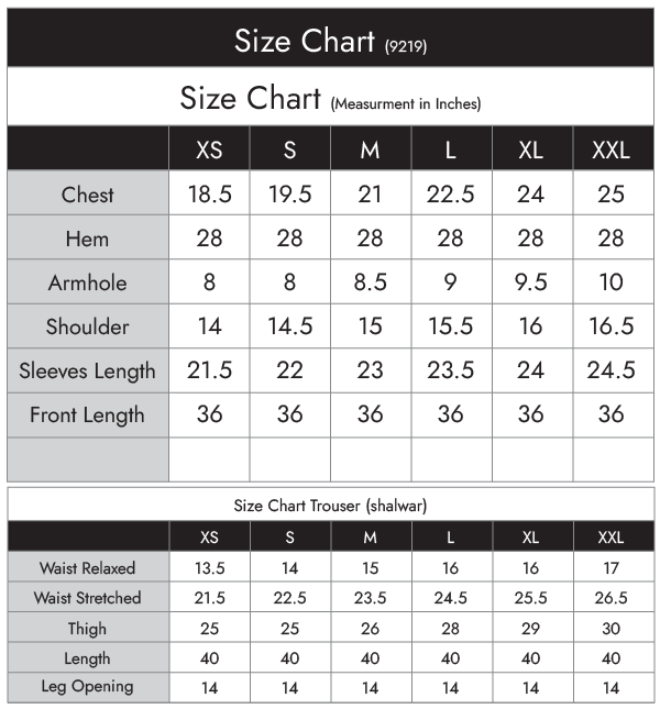 Size Guide