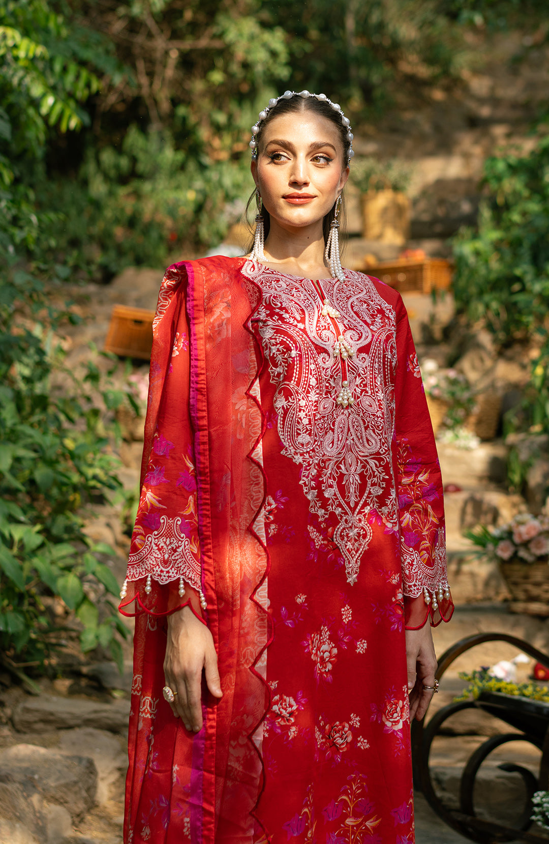 Scarlet | 3Pc Printed Lawn Suit