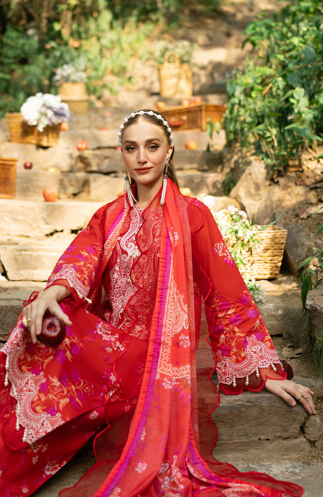 Scarlet | 3Pc Printed Lawn Suit